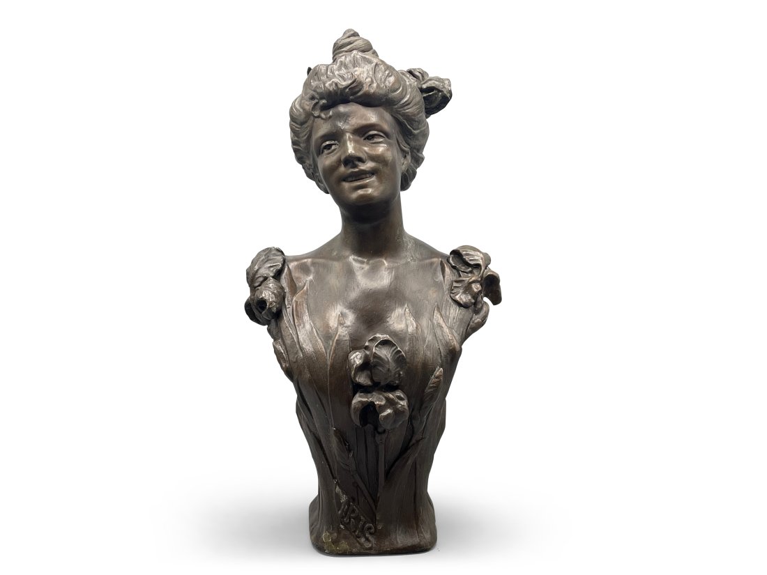Bradley & Hubbard Bronze Bust, Iris (1 of 5)