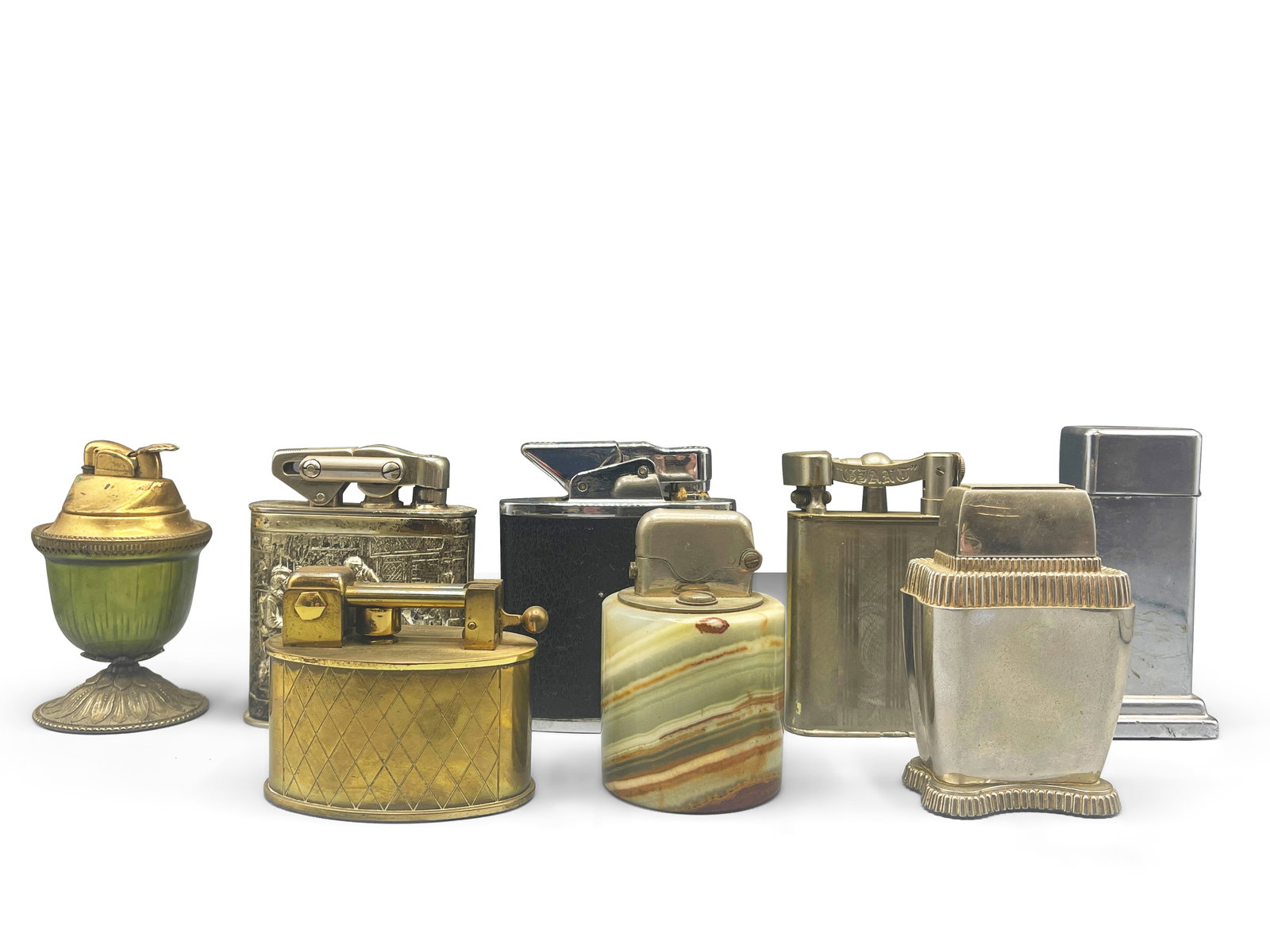 Eight Tabletop Cigarette Lighters (1 of 6)