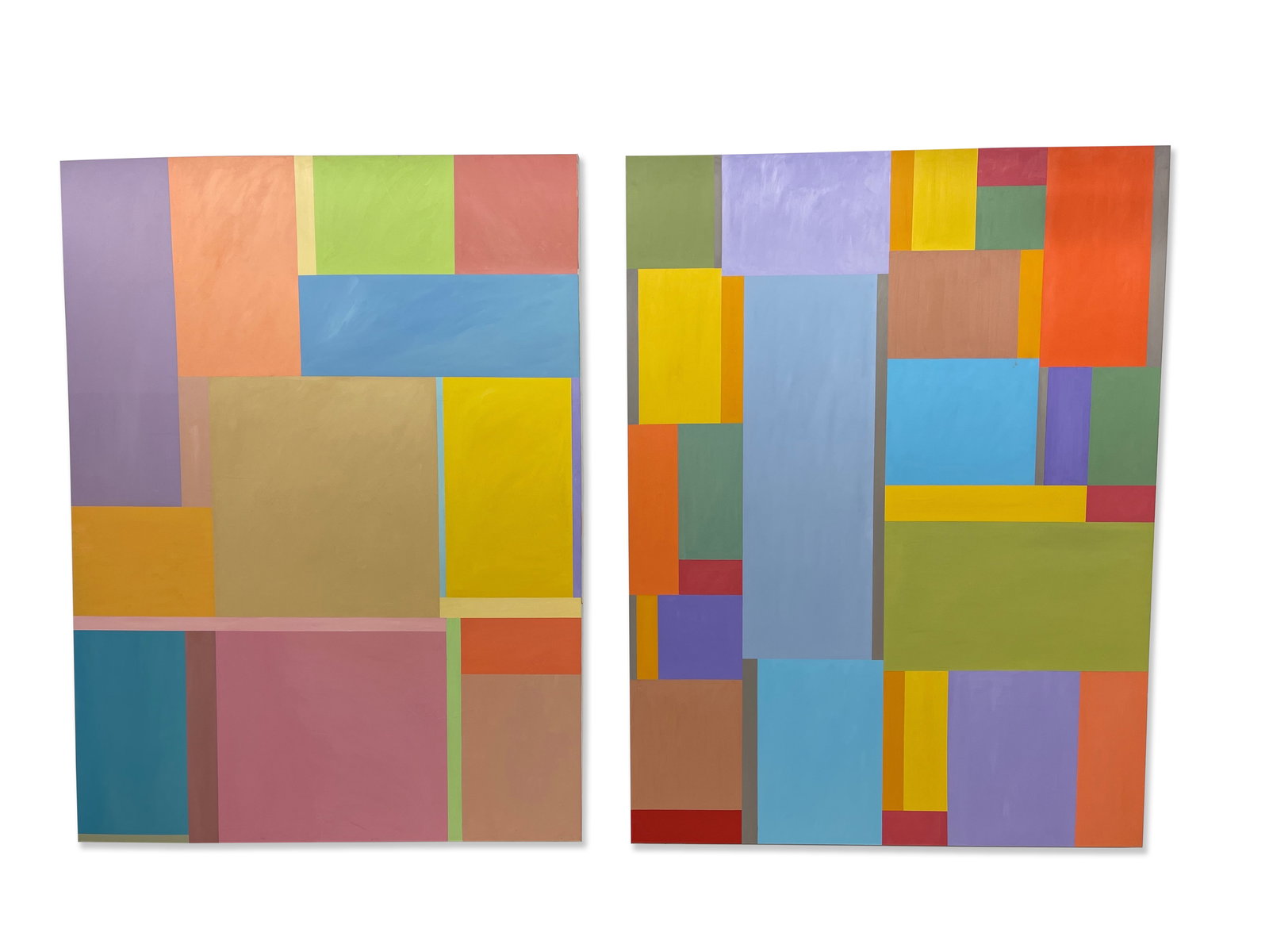 Charles Kaprelian. Acrylic/Canvas, Diptych (1 of 6)