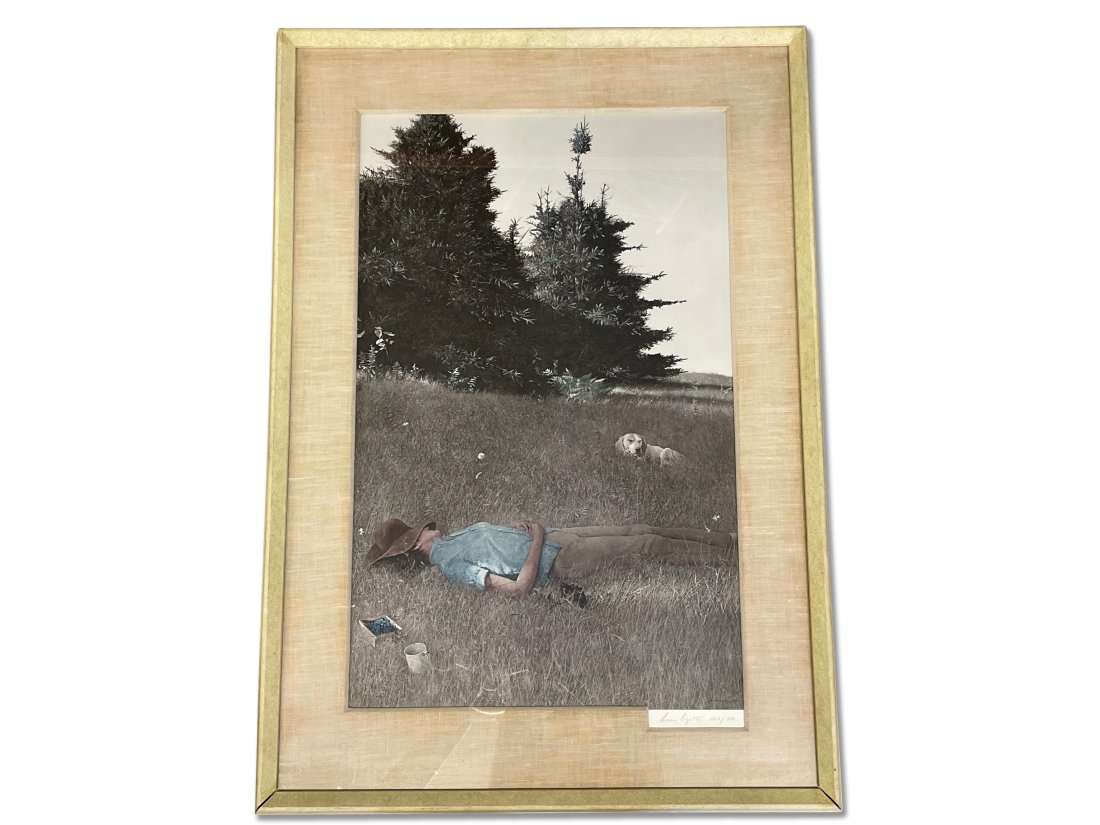Andrew Wyeth Signed Print, Distant Thunder (1 of 4)