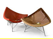 Pair of George Nelson Coconut Chairs