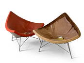 Pair of George Nelson Coconut Chairs