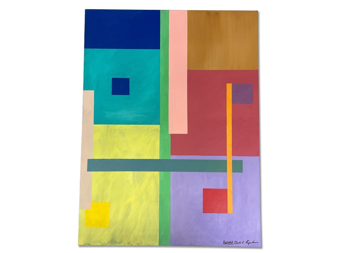 Charles Kaprelian. Acrylic/Canvas, Geometric (1 of 4)