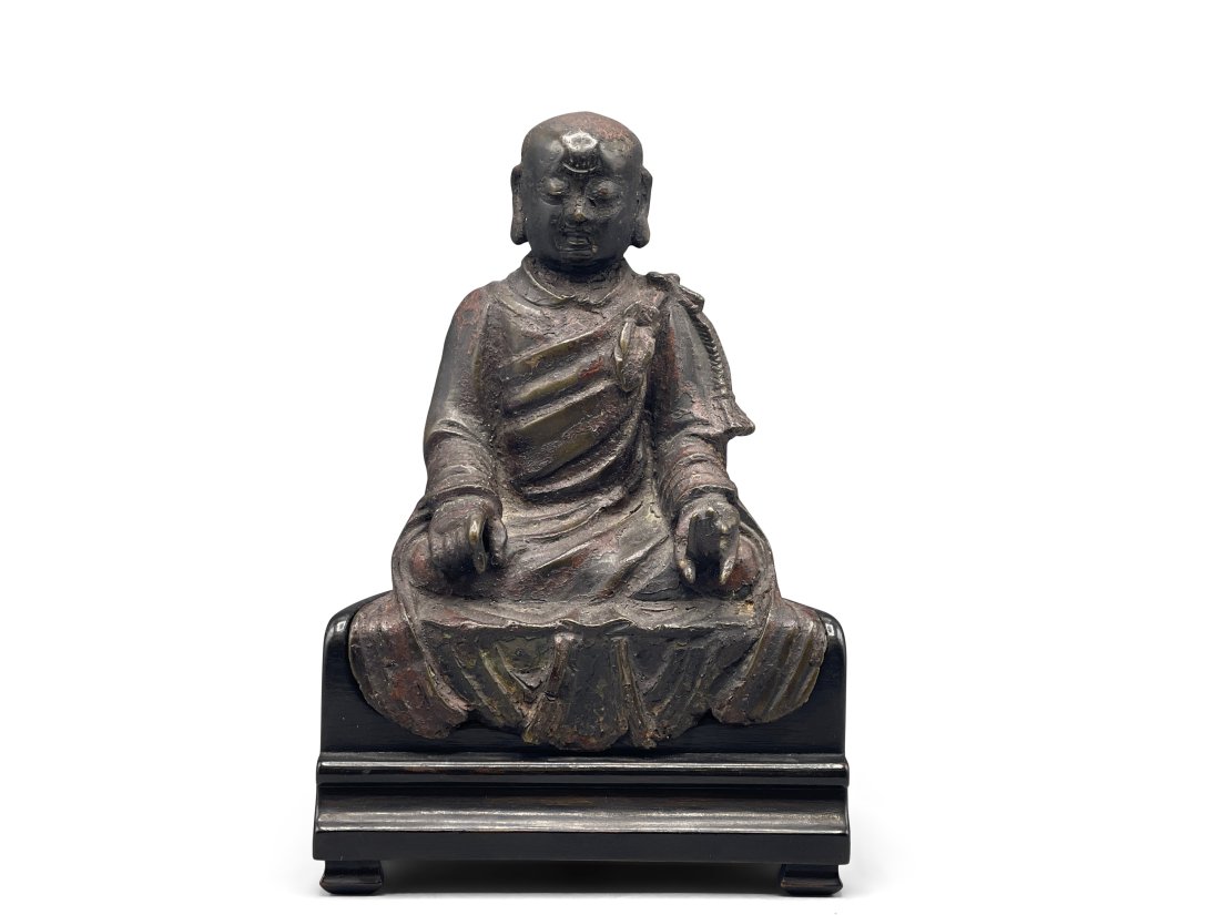 Cast Bronze Seated Buddha (1 of 4)