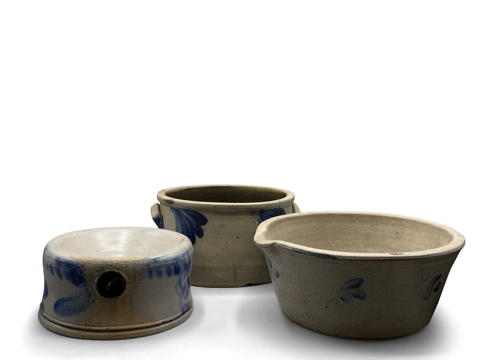 Three 19th C. Stoneware Crocks (1 of 10)