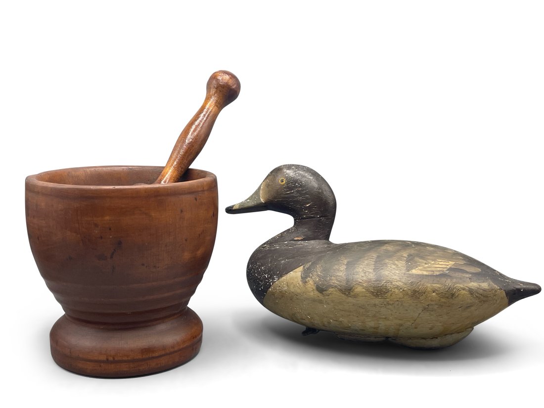 Charlie William Joiner Decoy and Mortar & Pestle (1 of 9)