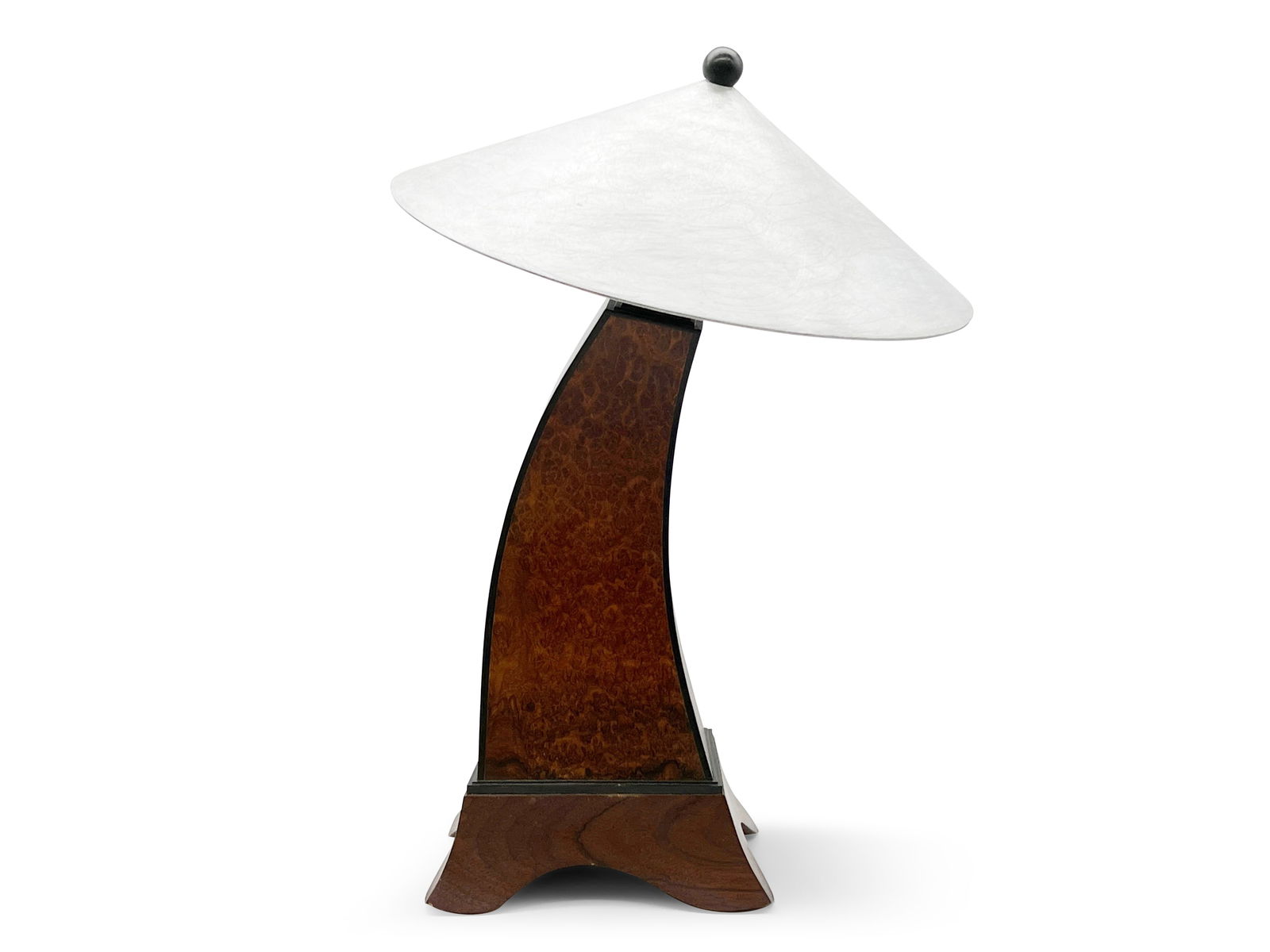 Modernist Burlwood Table Lamp (1 of 5)
