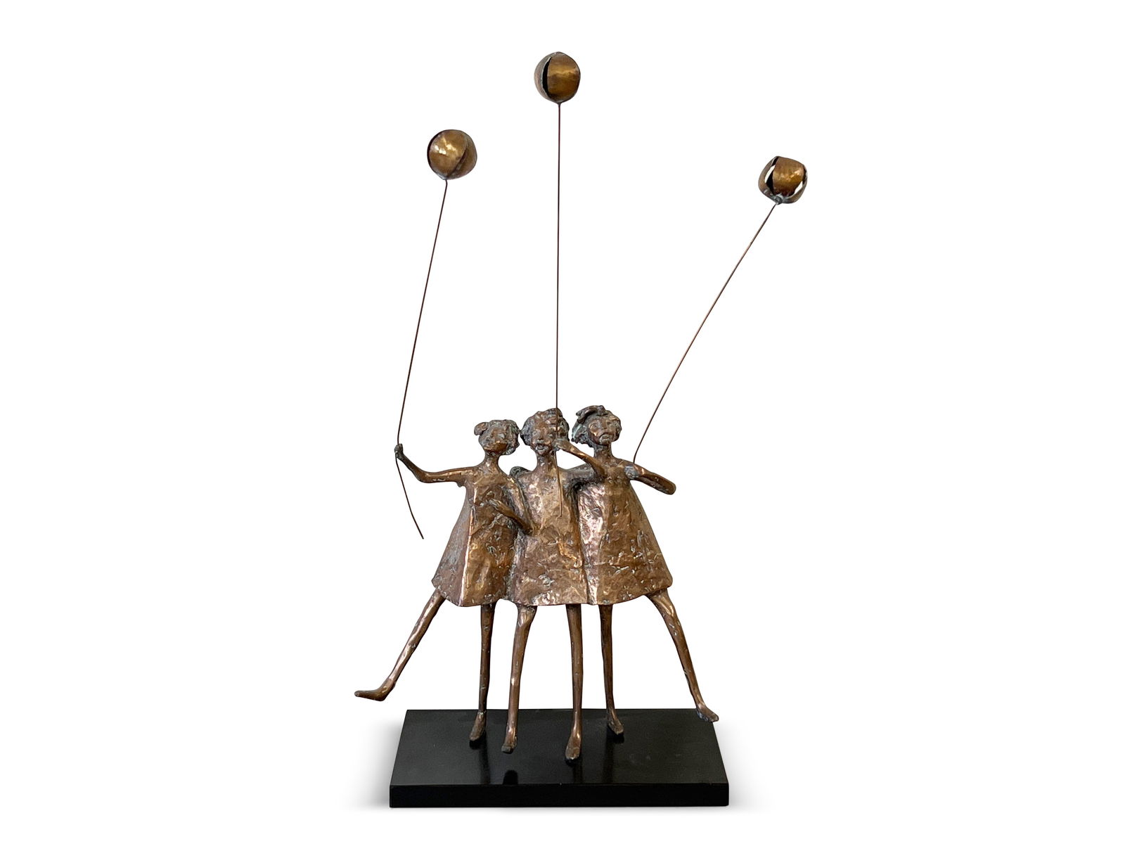 Euphemia Glover. Bronze Sculpture, Balloon Girls (1 of 4)