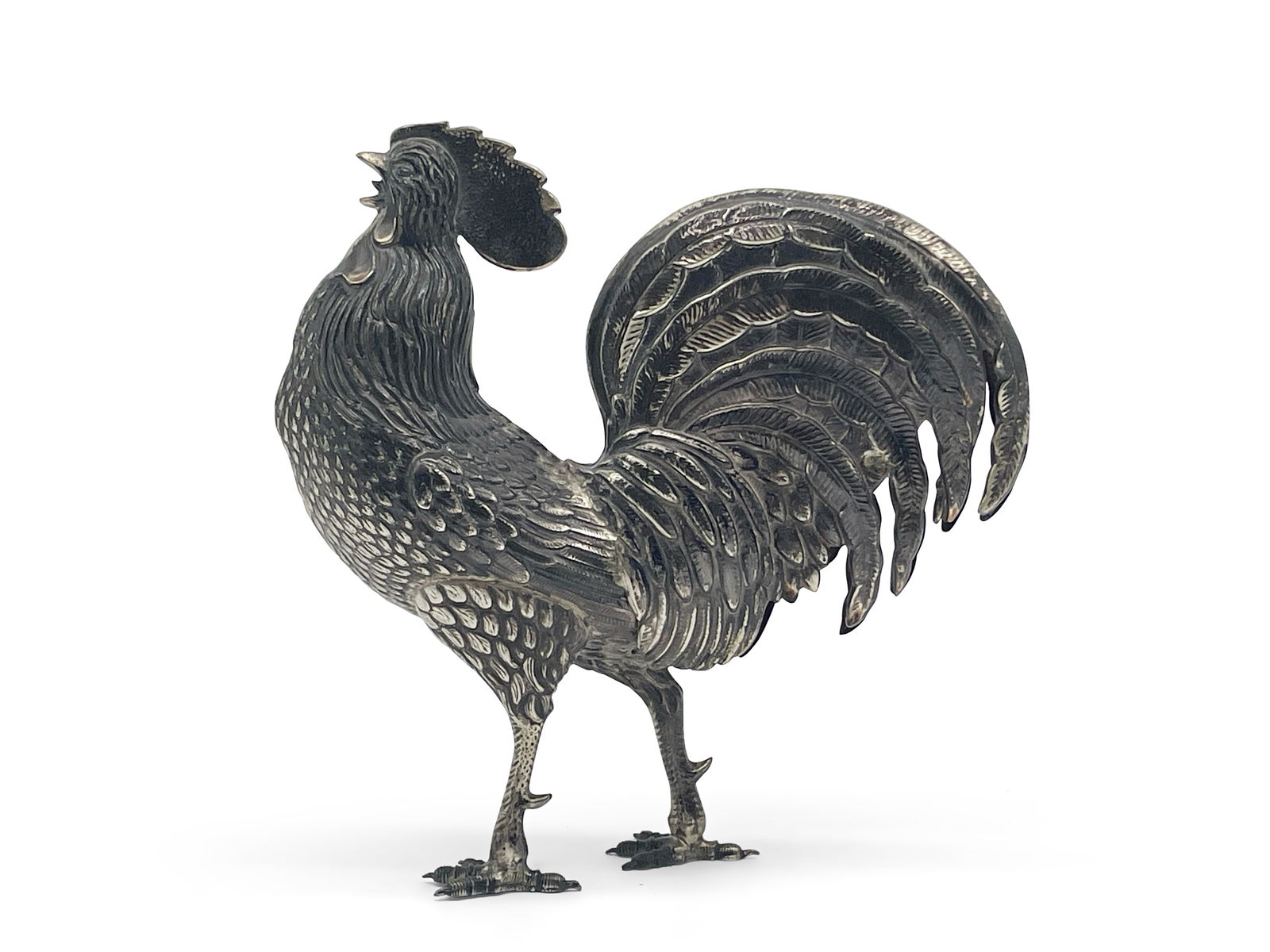 Silver Rooster Figure (1 of 4)