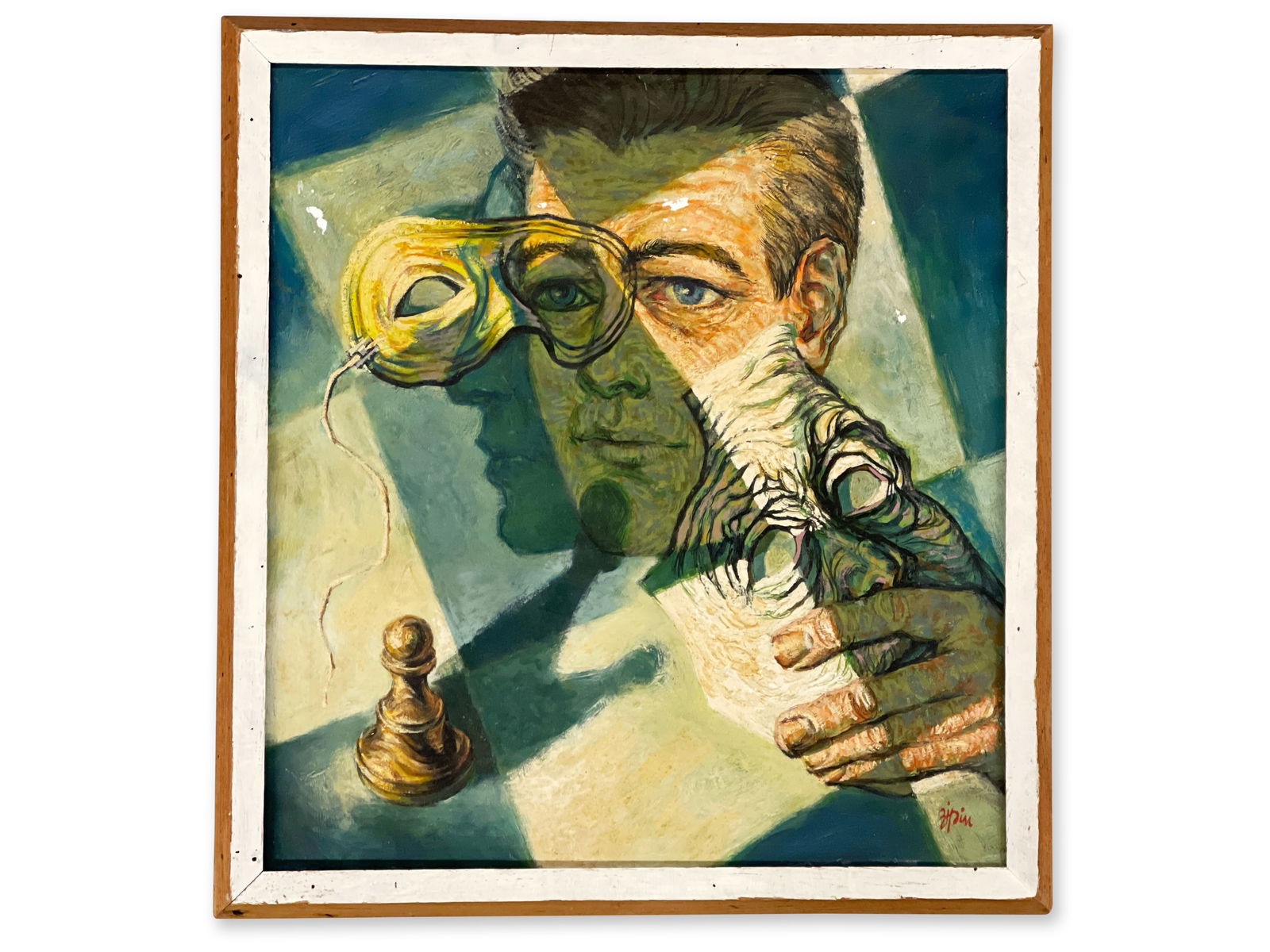 Martin Jack Zipin. Oil/Board, Abstract (1 of 4)