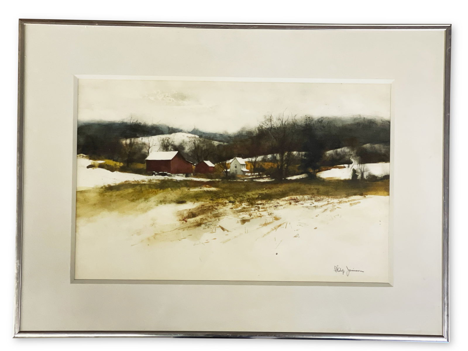 Philip Jamison. Watercolor/Paper, Winter (1 of 5)
