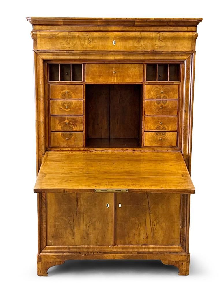 Biedermeier Secretaire Abbatant Desk (1 of 6)