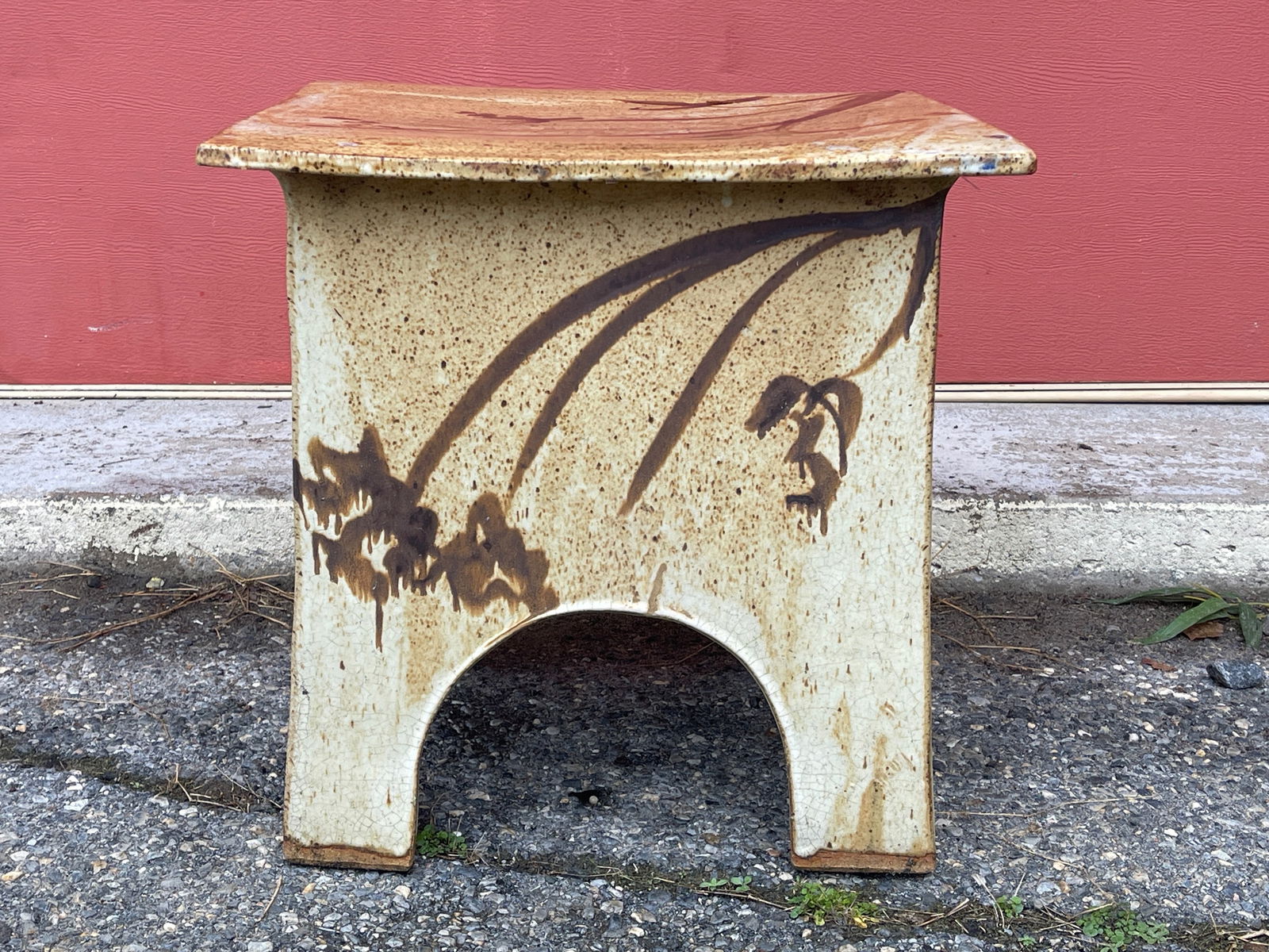 Attributed Eric O'Leary/Tariki Tan Garden Stool (1 of 4)