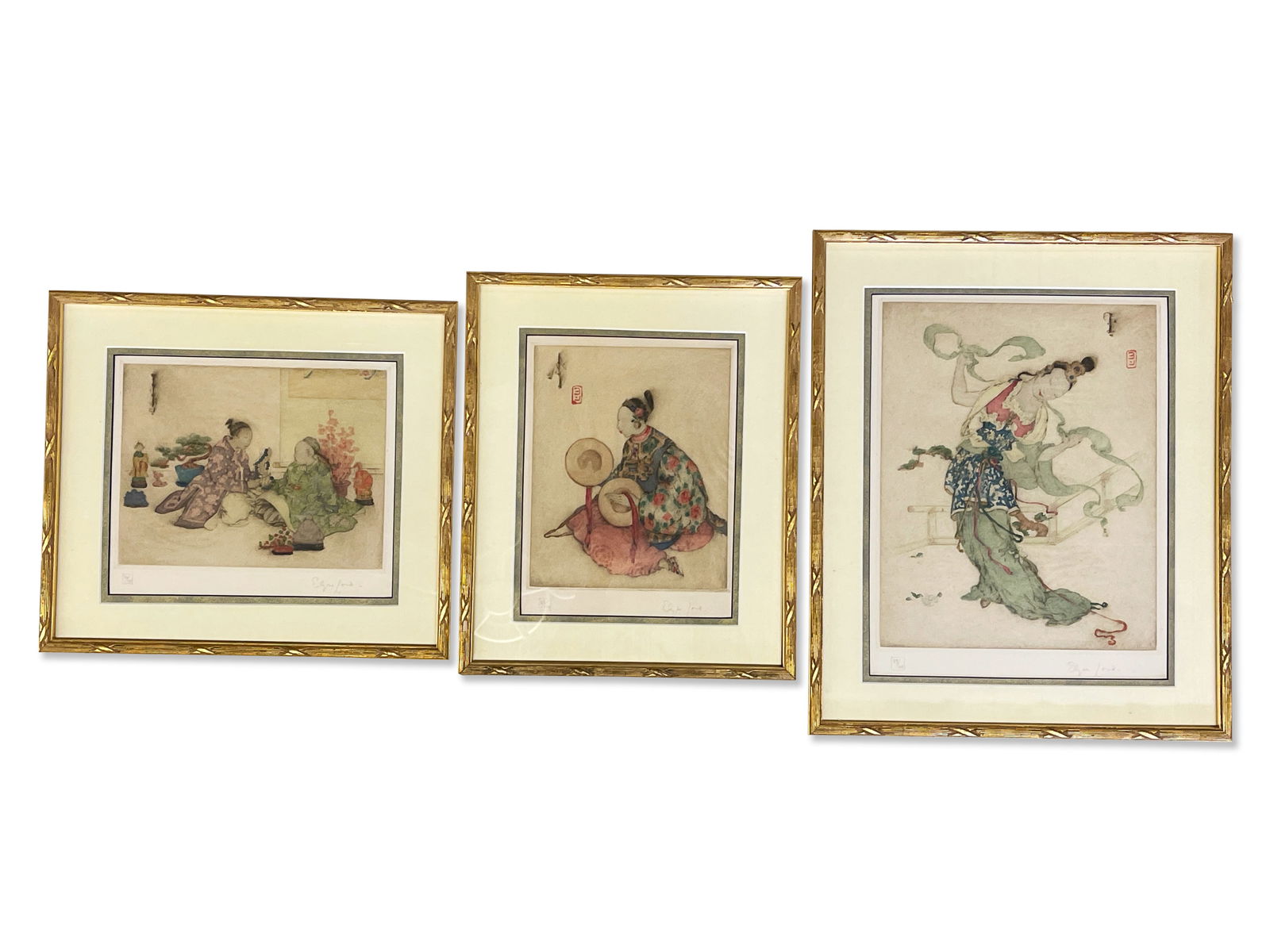 Three Elyse Ashe Lord Signed Etchings (1 of 14)