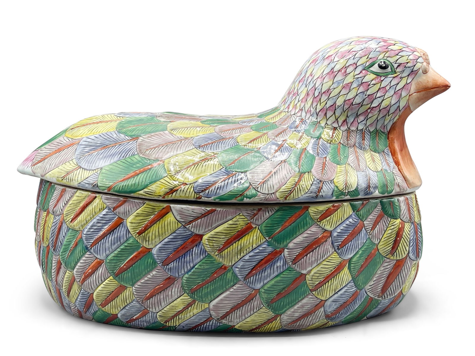 Chinese Export Pheasant Lidded Tureen (1 of 6)