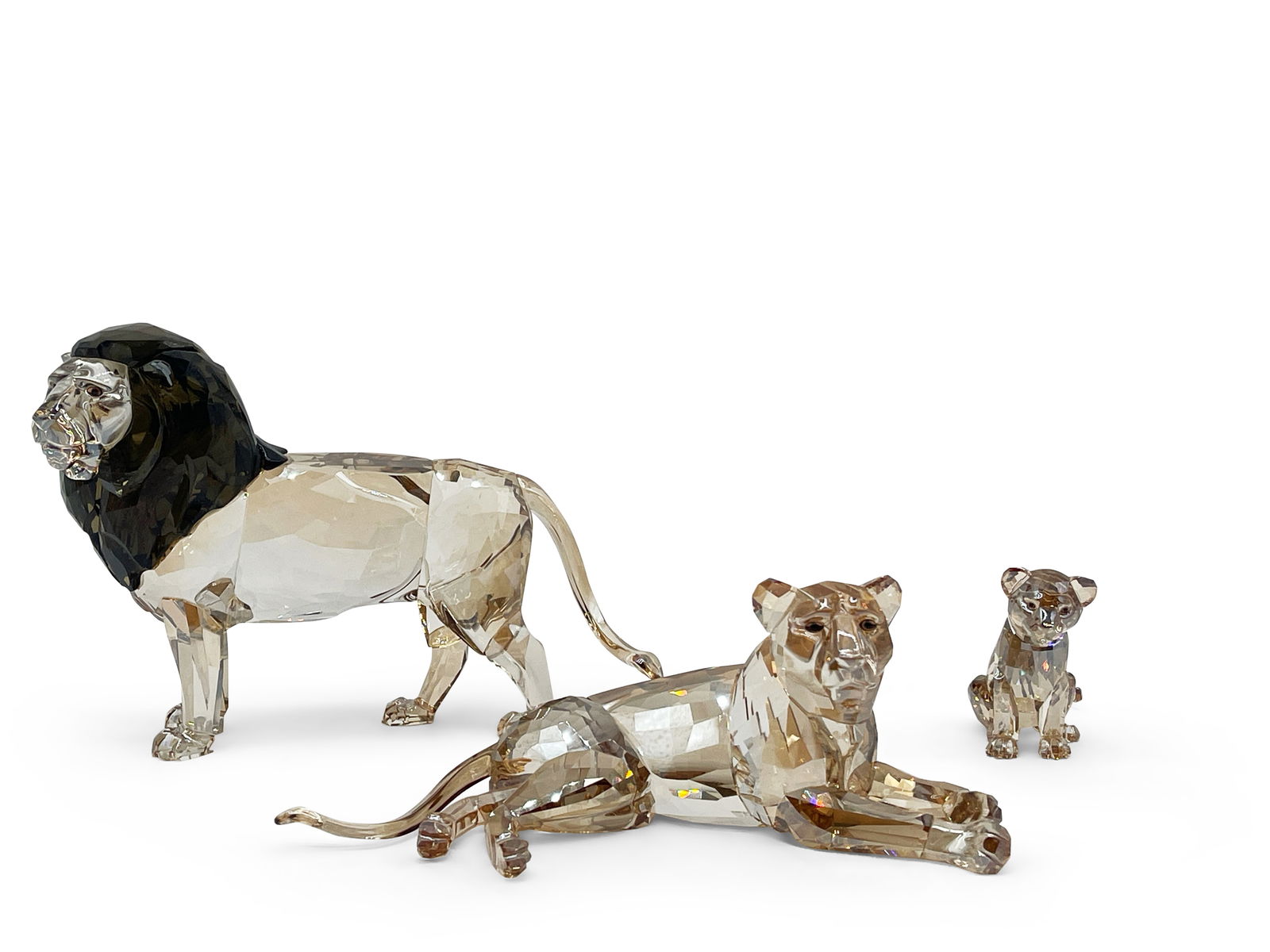 Three-Piece Swarovski Crystal Lion Pride (1 of 9)