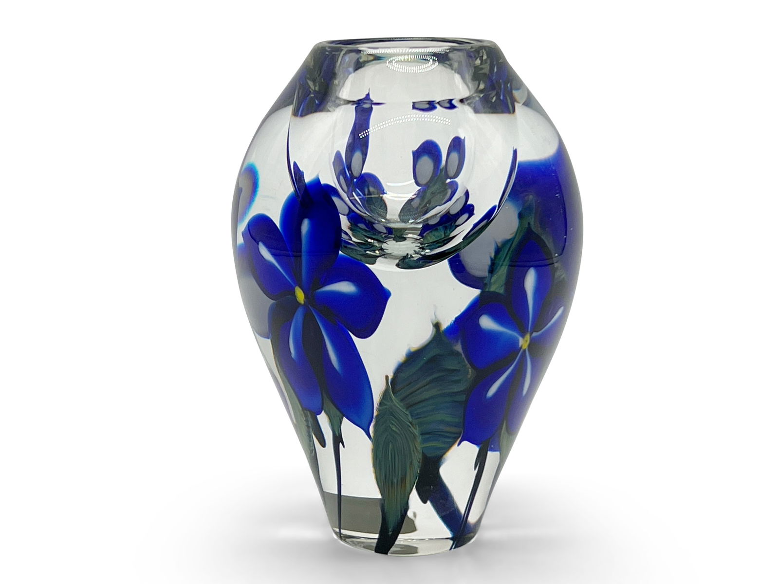 David Lotton Art Glass Paperweight Vase (1 of 6)