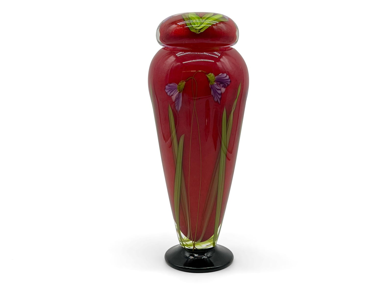 Mayauel Ward Art Glass Paperweight Vase and Cover (1 of 8)