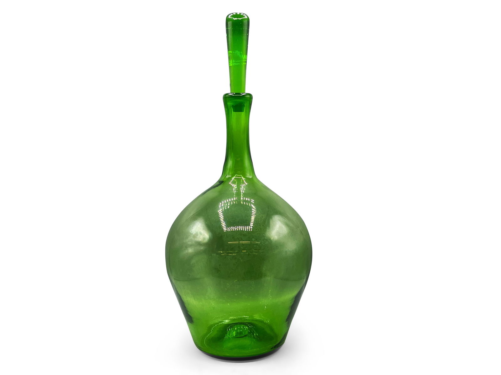 Modernist Green Blenko Decanter (1 of 4)