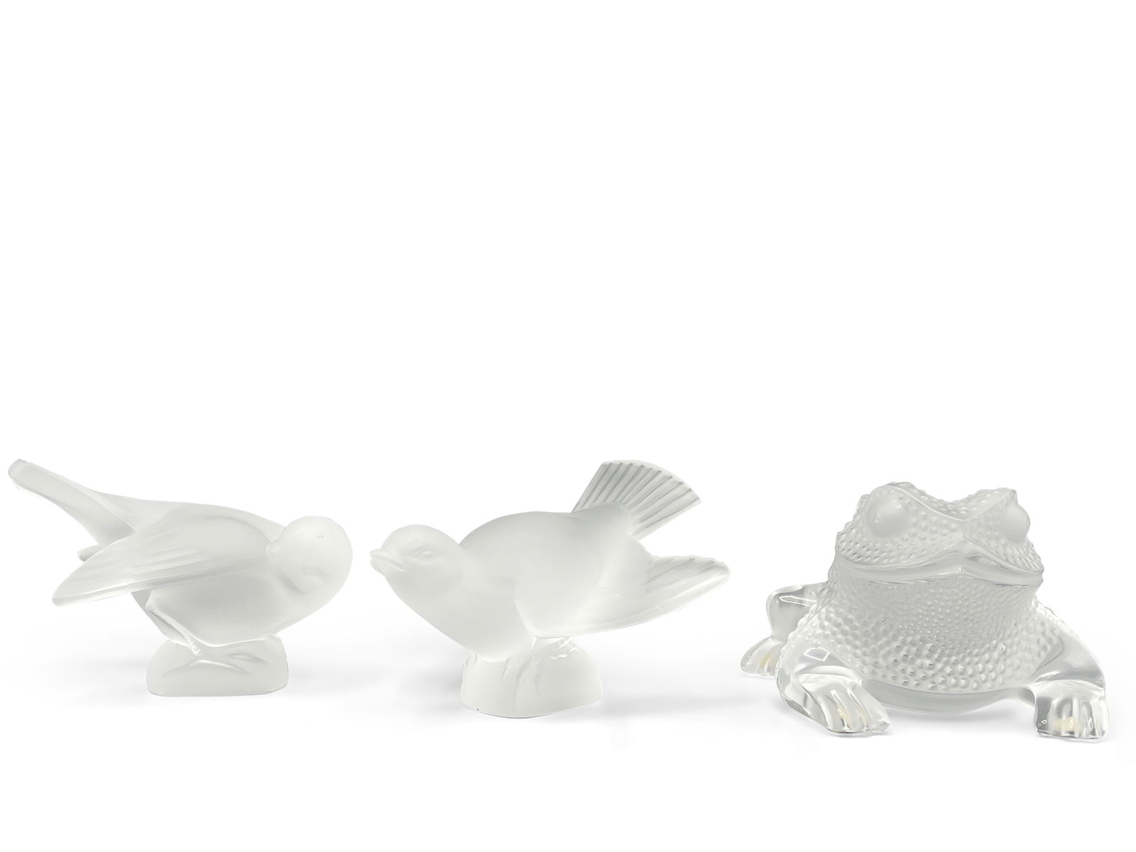 Lalique Crystal Frog and Two Birds (1 of 11)