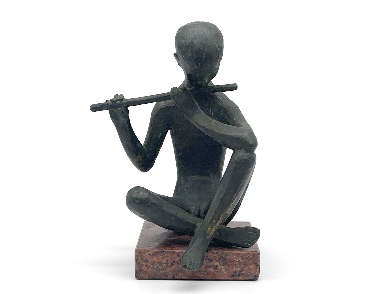 Lois Lidauer. Bronze, Boy with Flute (1 of 5)