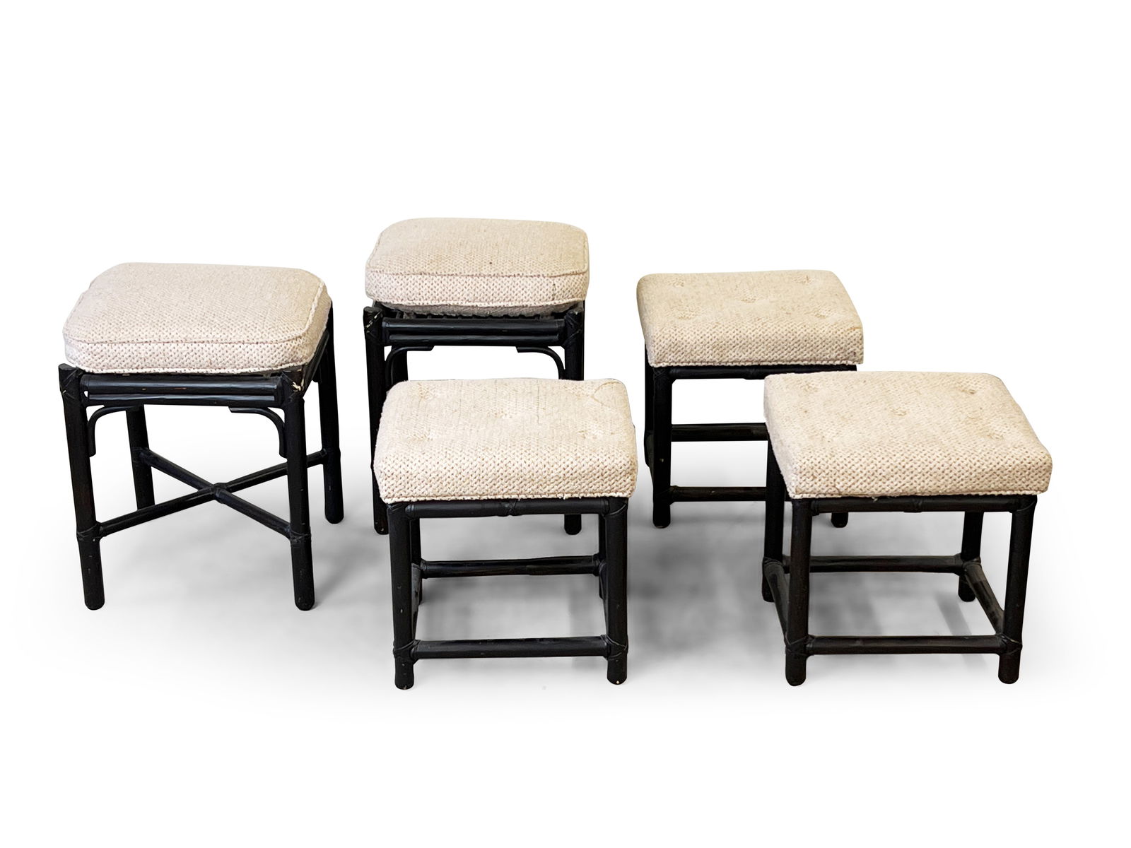 Five McGuire Upholstered Stools (1 of 4)