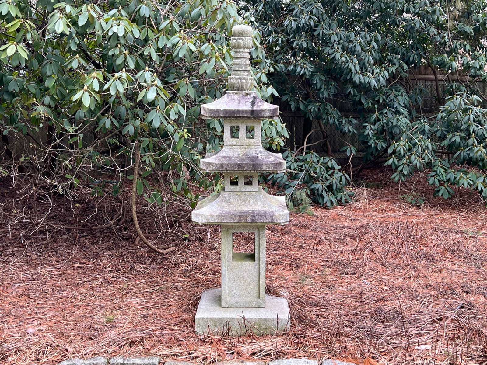 Tall Stacking Granite Garden Pagoda (1 of 4)