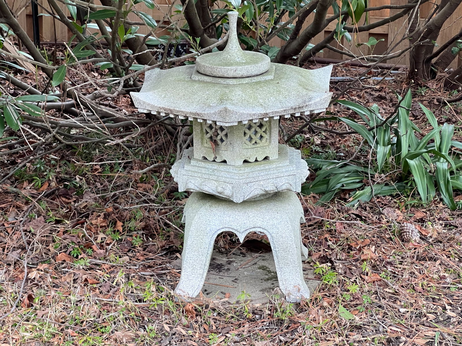 Stacking Granite Garden Lantern (1 of 3)