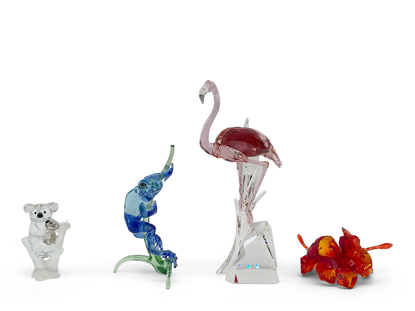 Four Pcs. Swarovski Crystal: Animals and Hibiscus (1 of 11)