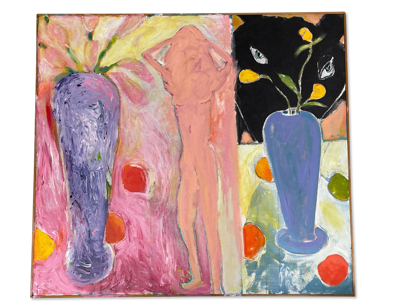 Modernist Oil/Canvas, Abstract Figure (1 of 3)