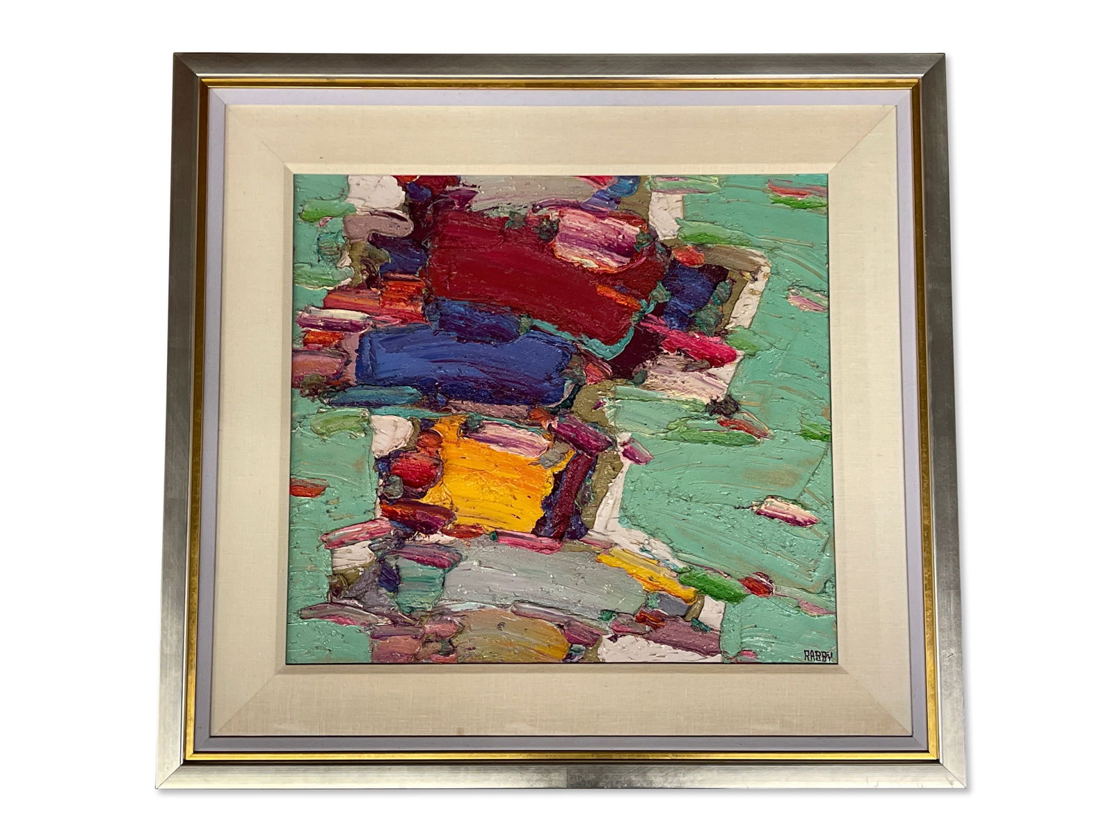 Jim Rabby. Impasto Acrylic/Canvas, Abstract (1 of 4)