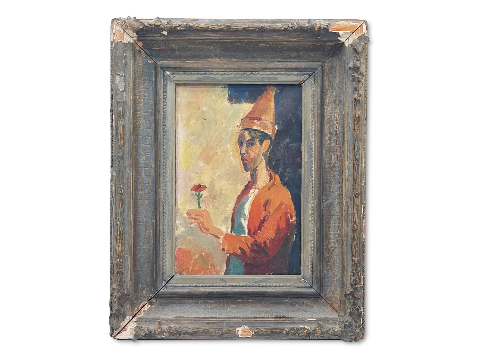 Hugh Weiss. Oil/Canvas, Clown (1 of 6)