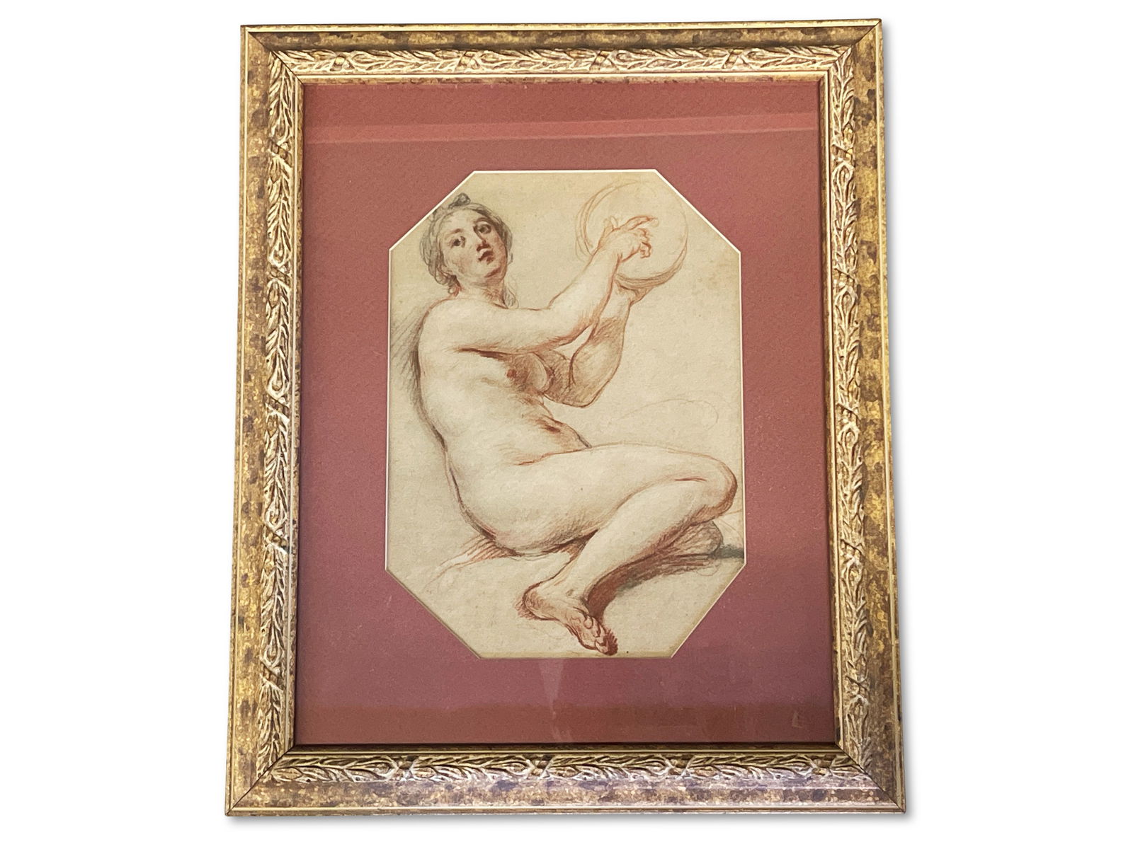 After Charles J. Natoire. Print, Sanguine Drawing (1 of 3)