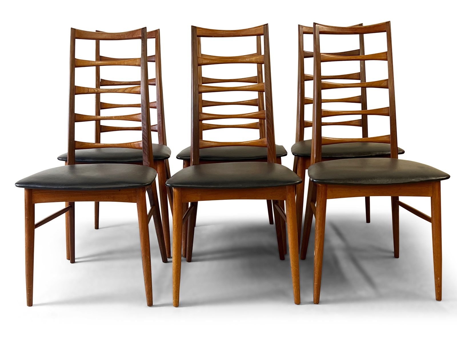 Six Danish Niels Koefoeds Dining Chairs (1 of 6)