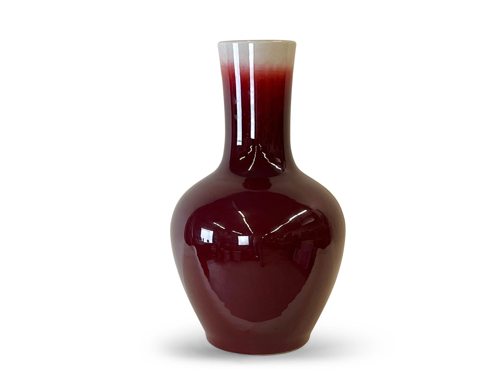 Chinese Oxblood Glazed Porcelain Vase (1 of 4)