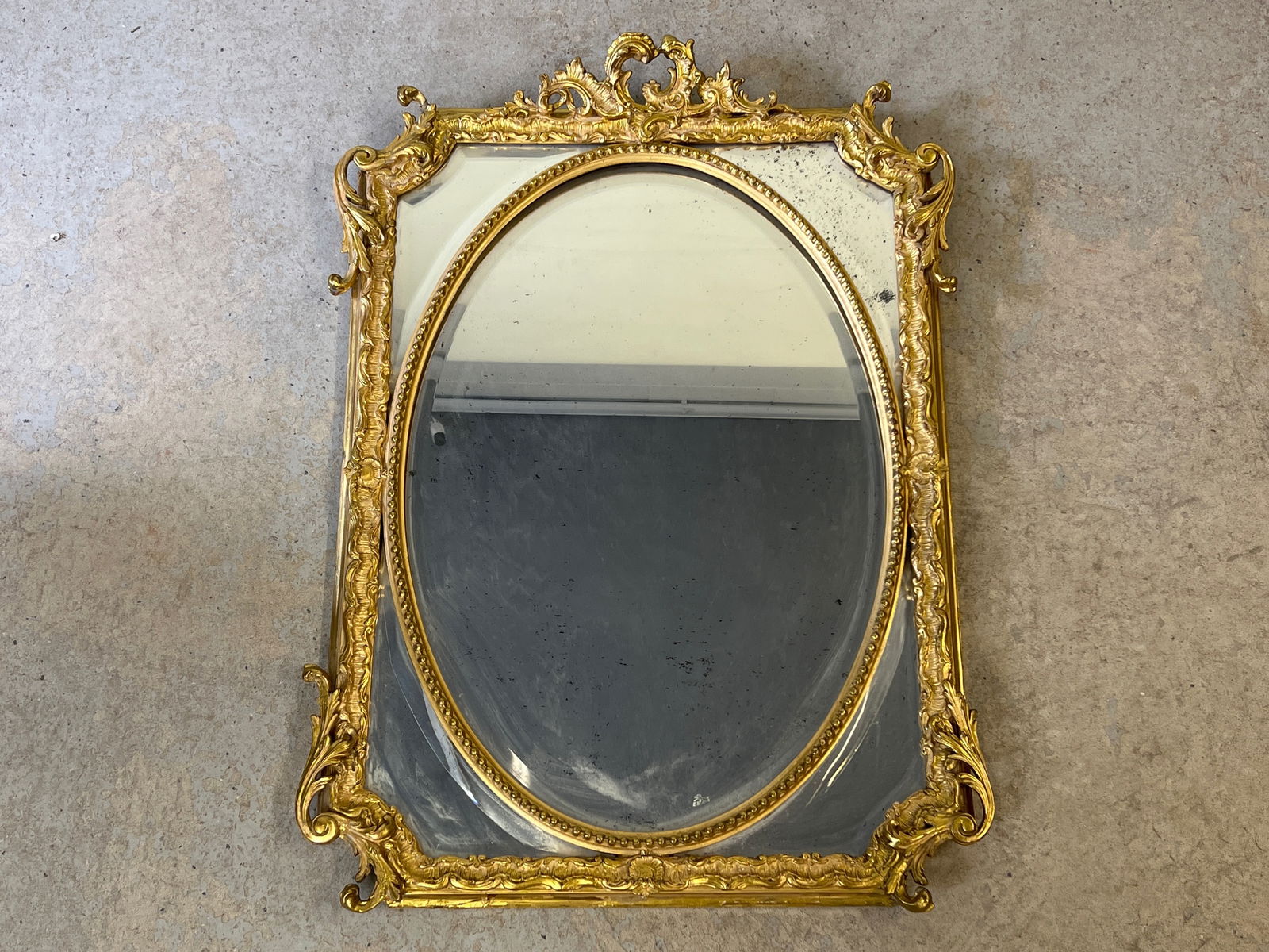 Continental Gilt-Framed Mirror (1 of 6)