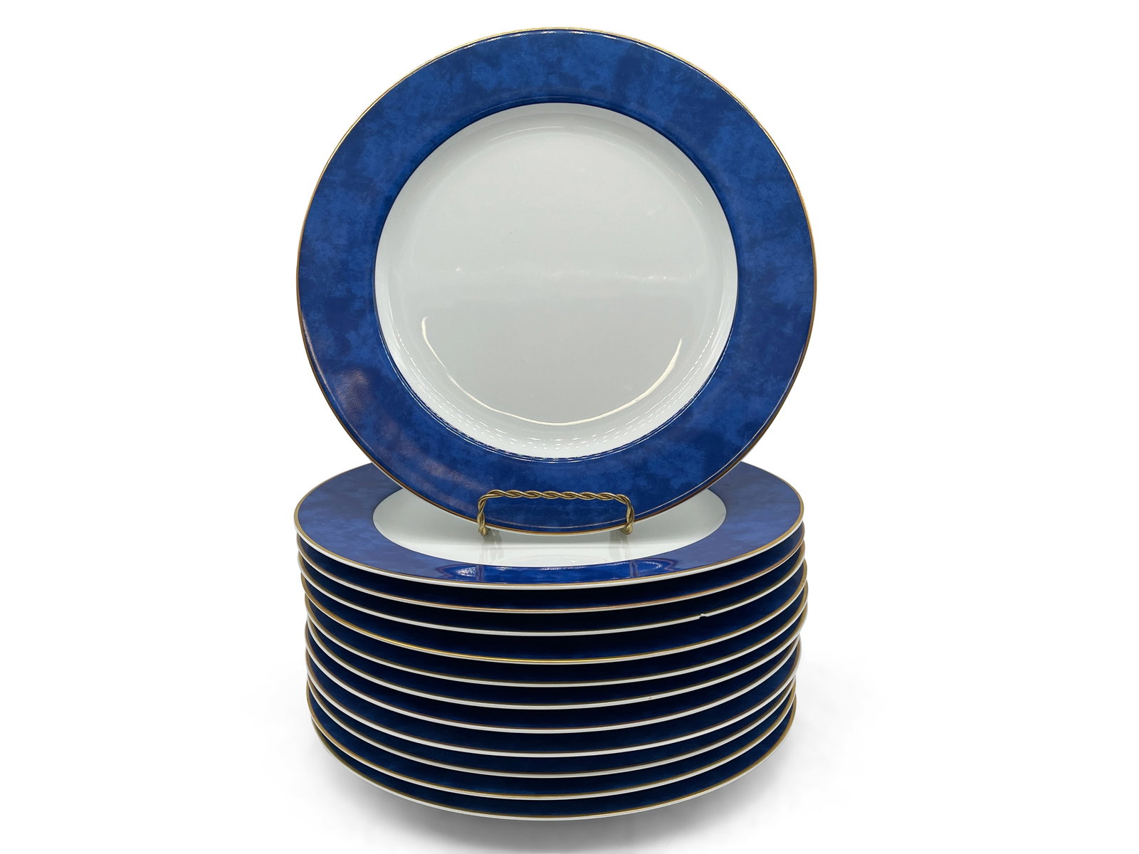 12 Bernardaud Limoges Nuage Bleu Plates (1 of 7)