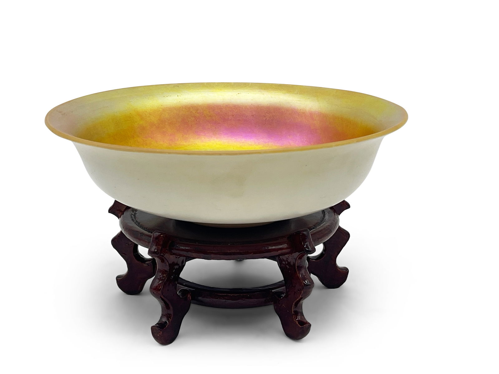 Steuben Gold Aurene Glass Bowl (1 of 7)