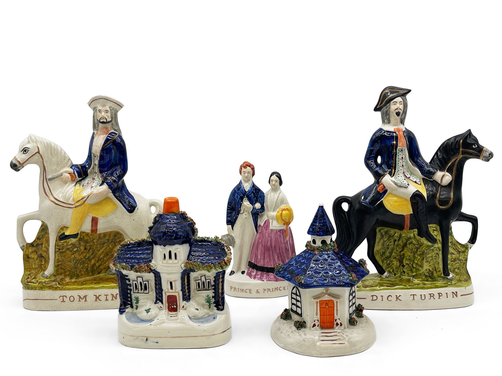 Five 19th C. Royal Staffordshire Figures (1 of 9)