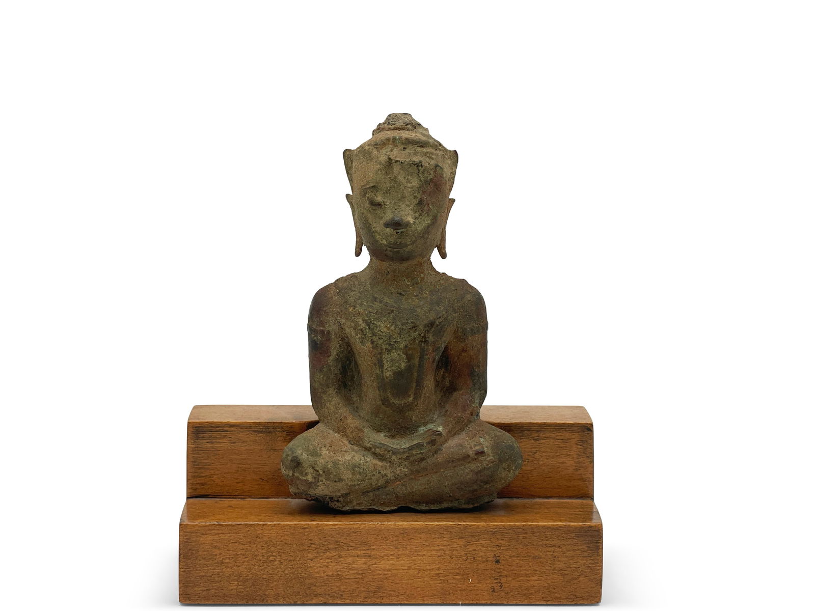 Burmese Bronze Seated Buddha (1 of 5)
