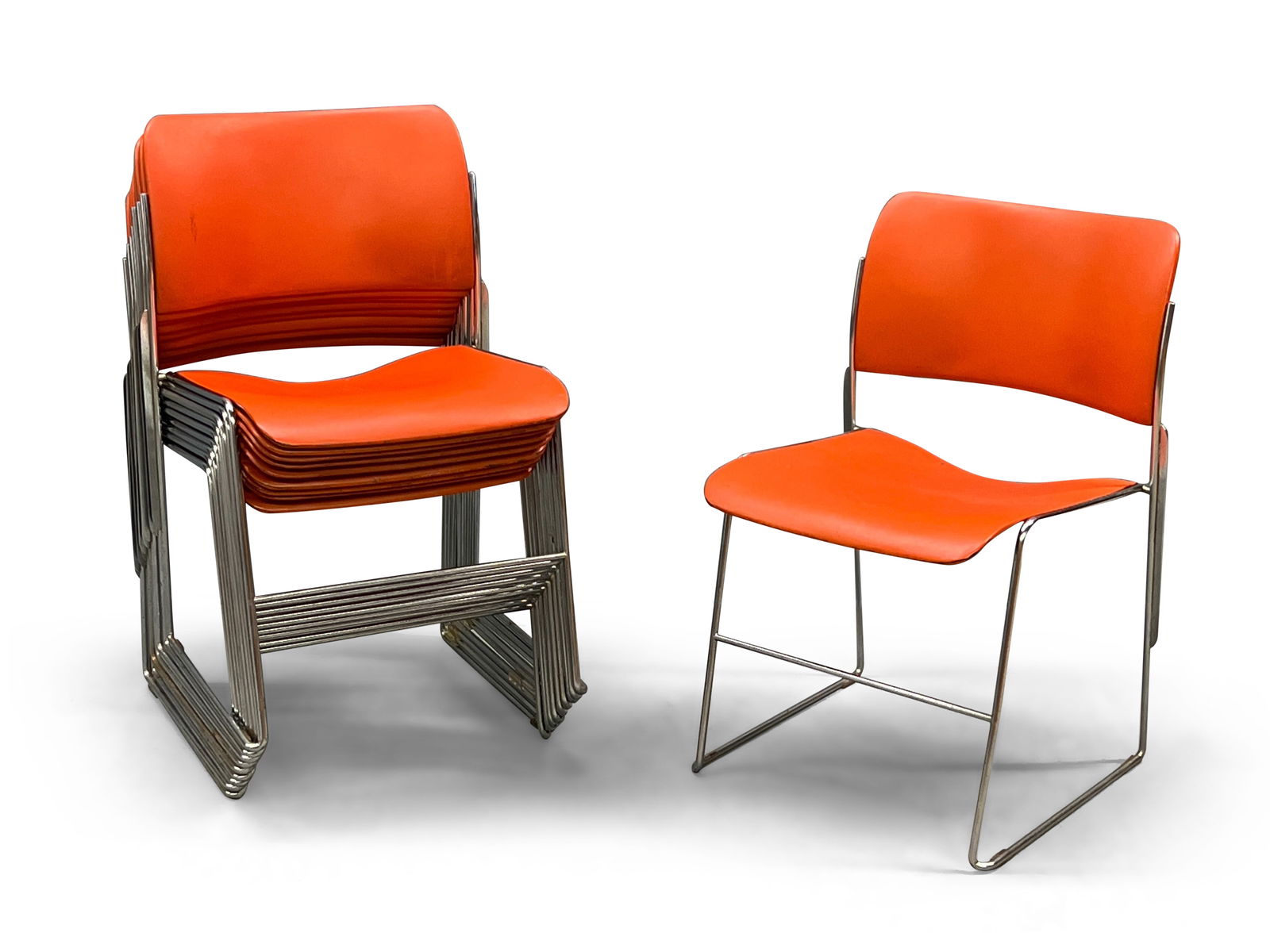 Ten David Roland 40/4 Stacking Chairs (1 of 4)