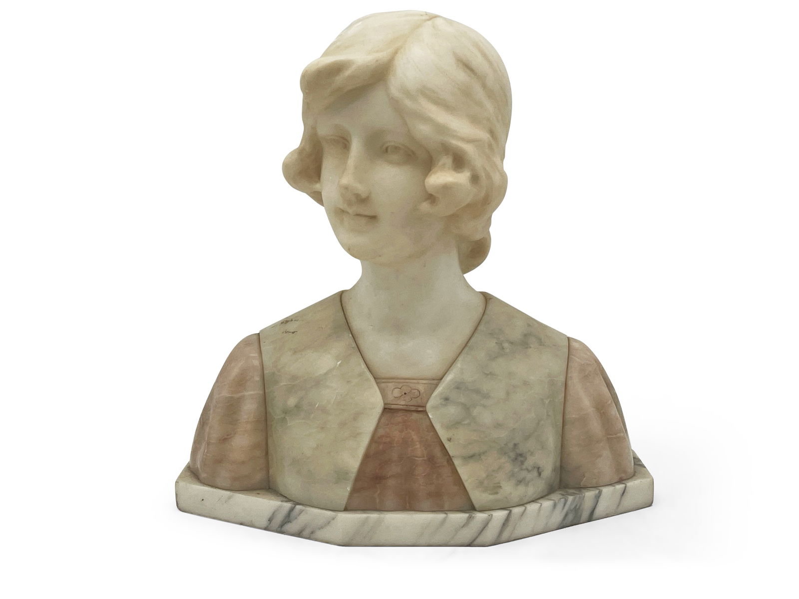 G.V. Vaerenbergh Alabaster Bust (1 of 6)