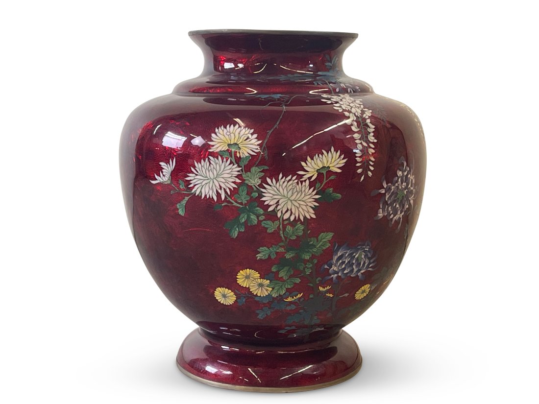 Monumental Japanese Cloisonne Vase (1 of 7)