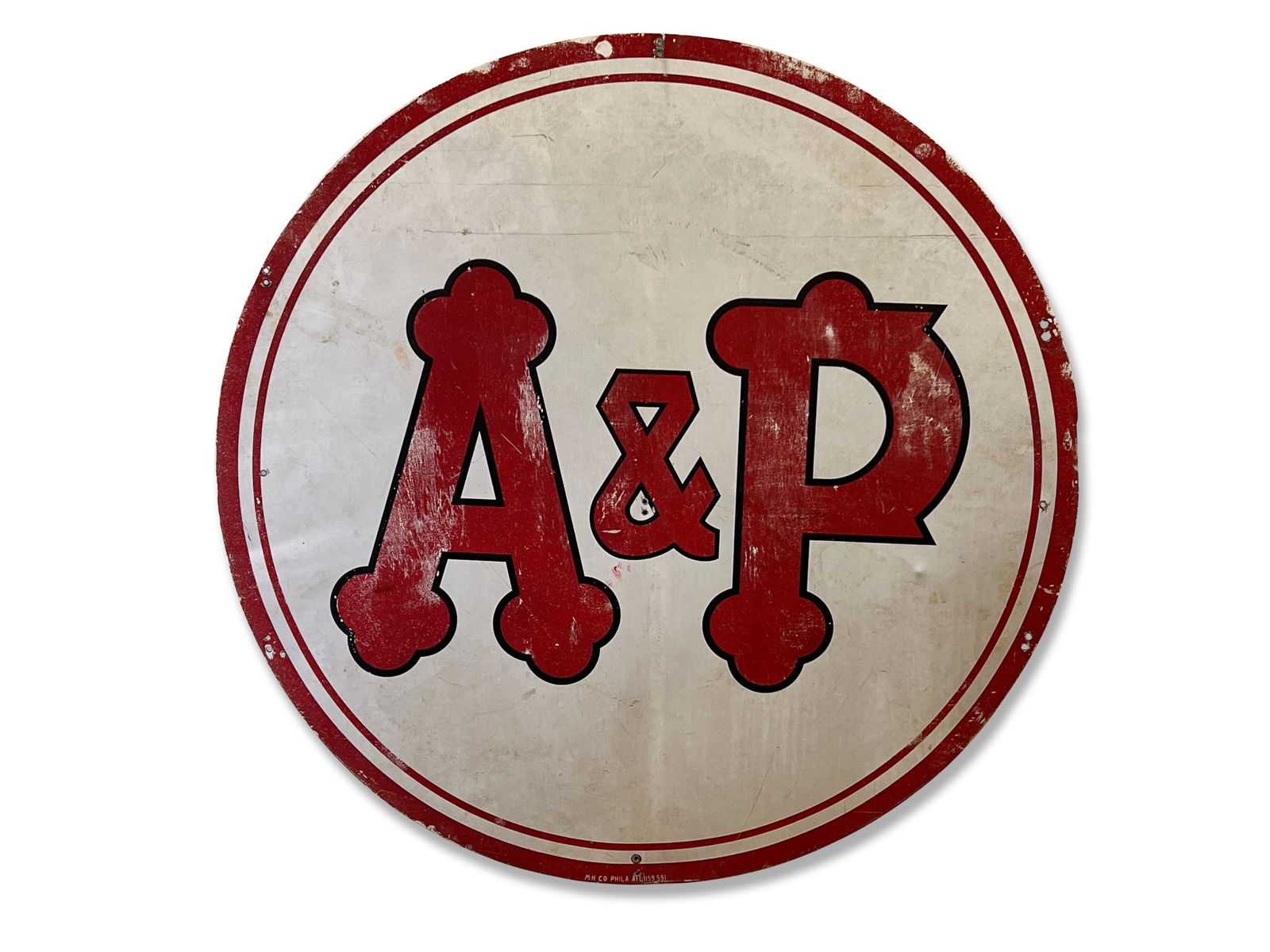 Large A&P Metal Advertising Sign (1 of 4)