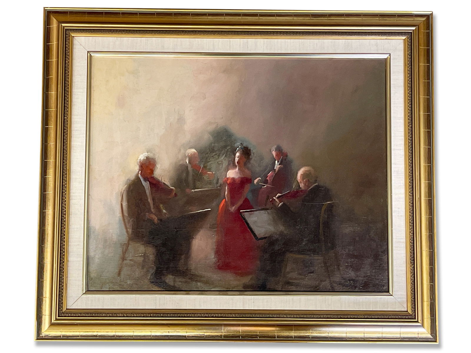 William Harnden. Oil/Canvas: Red Dress (1 of 4)