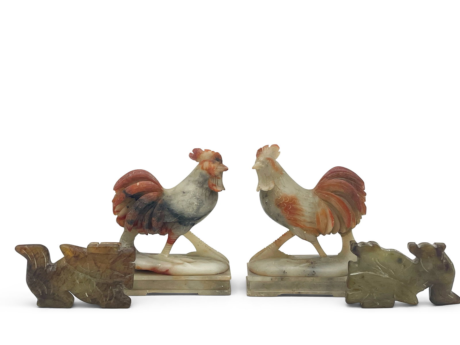 Chinese Hardstone Roosters and Merlions (1 of 9)