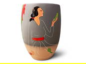 R.C. Gorman Large Ceramic Vase