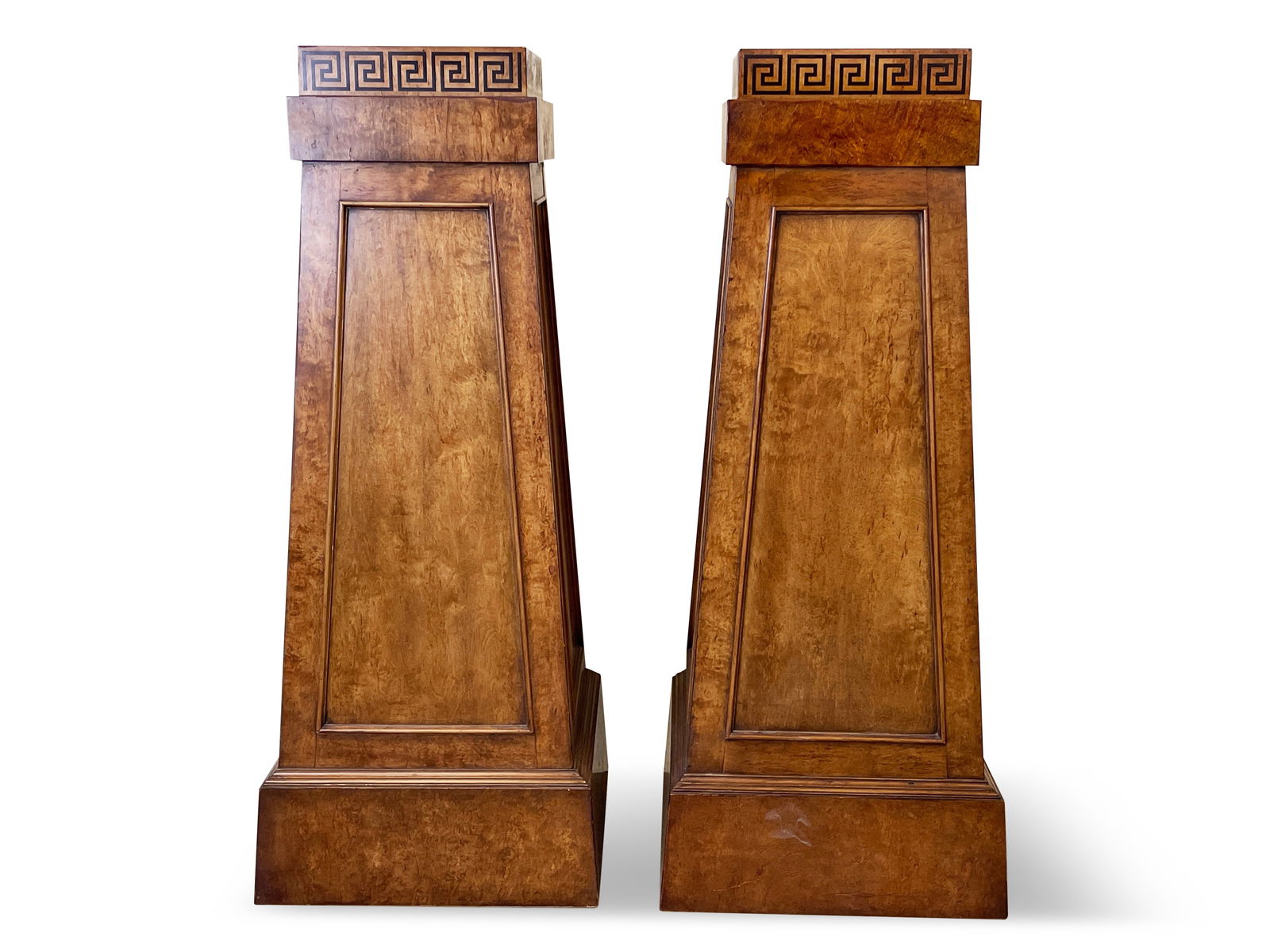 Pair of Burl Wood Pedestals (1 of 4)