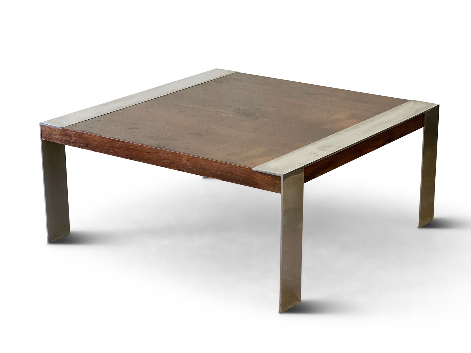 Modernist Rosewood and Chrome Coffee Table (1 of 6)