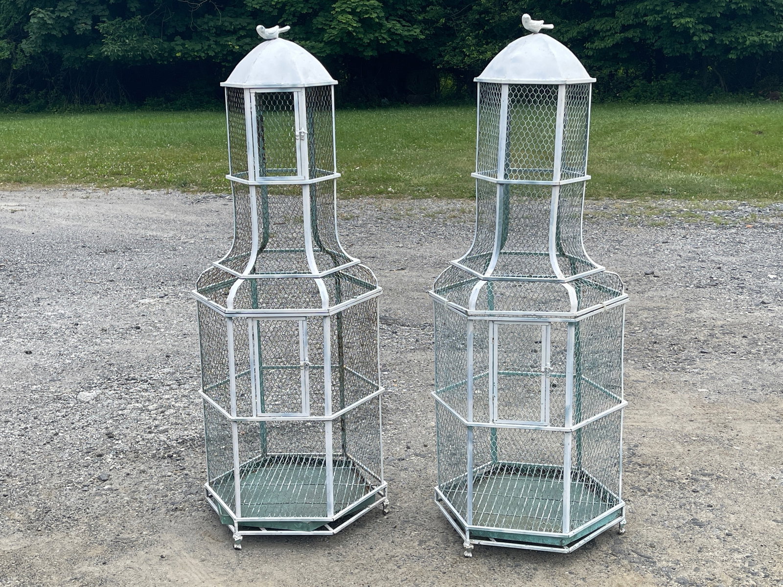 Pair Regency-style Birdcages (1 of 5)